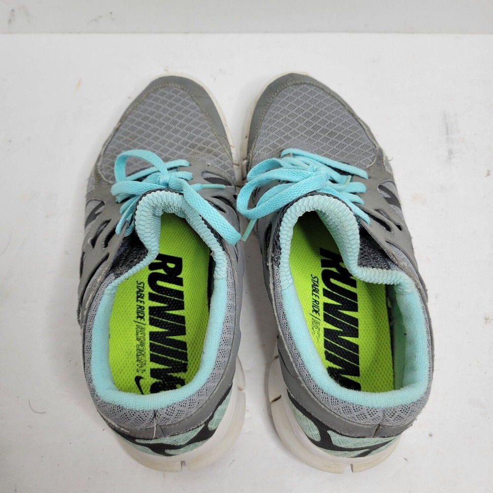 Nike Air Max Run Womens Lite 2 Gray w/Blue Laces Size 7.5 Tennis Shoes - Picture 8 of 14